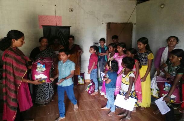 Love gift of OPA Sunday School Children to Waynad Children